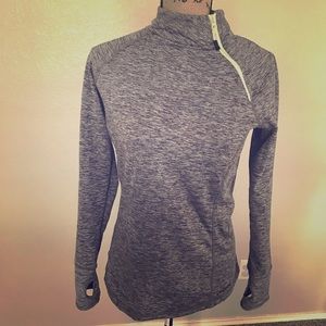 Eddie Bauer insulated grey pullover sz M
